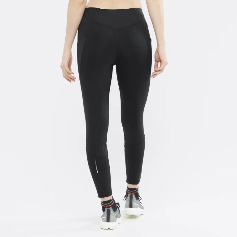 Calça Legging Salomon Cross Run 25'' Feminino Pretas | PT F10483